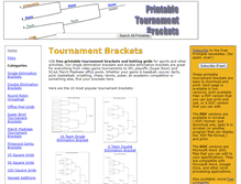 Tablet Screenshot of printabletournamentbrackets.net